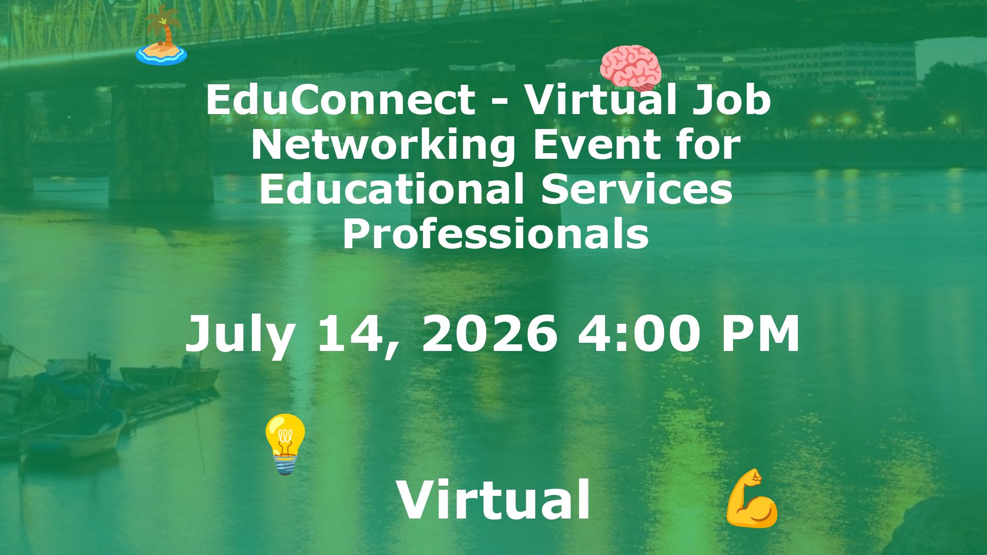 EduConnect - Virtual Job  Networking Event for Educational Services Professionals event image